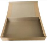 L'emballage adapté aux besoins du client de vêtement enferme dans une boîte la caisse d'emballage d'une seule pièce de papier de Brown emballage