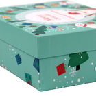 L'emballage de Noël d'impression de CMYK enferme dans une boîte des boîte-cadeau de Noël avec le plateau de couvercles
