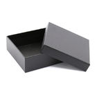 L'habillement noir de carton enferme dans une boîte les caisses d'emballage de vêtement ISO14001 diplômée