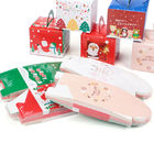 Boîtes blanches d'emballage de Noël de fantaisie de carton pour Apple et des chaussettes