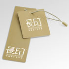 Chèque-cadeau d'étiquette blanc de la pose de papier peint d'impression de carte faite sur commande de carton pour des vêtements