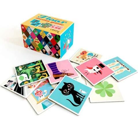 Vernis UV jetable de cartes de jeu de jeu d'enfants d'impression de carte faite sur commande
