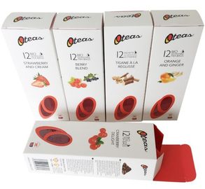 Boîte faite sur commande jetable d'emballage de thé de nourriture de boîte de papier avec la fenêtre claire de PVC