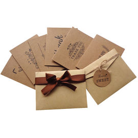 Carte faite sur commande d'emballage plus fin imprimant des cartes de cadeaux de matériaux de papier d'emballage